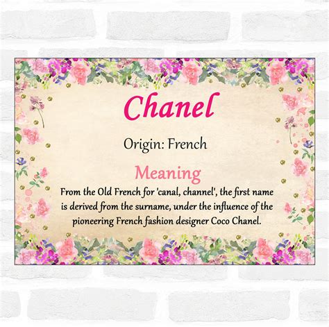 meaning of chanel|what does Chanel represent.